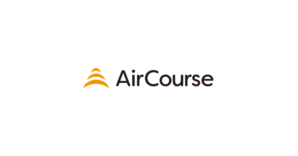 AirCourse(エアコース) のサイト画面