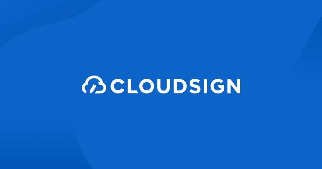 クラウドサイン のサイト画面