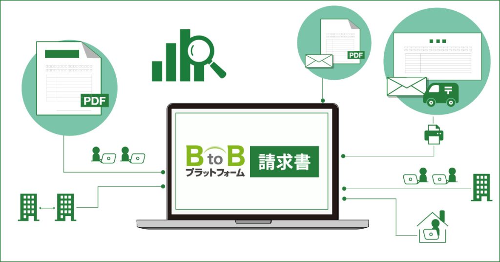 BtoBプラットフォーム 請求書 のサイト画面