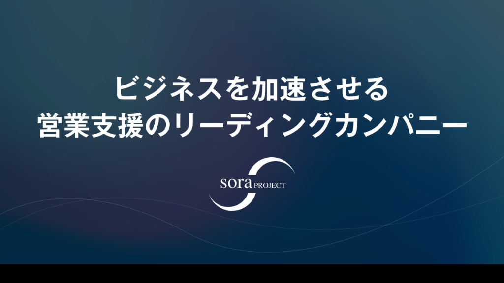 soraプロジェクト のサイト画面