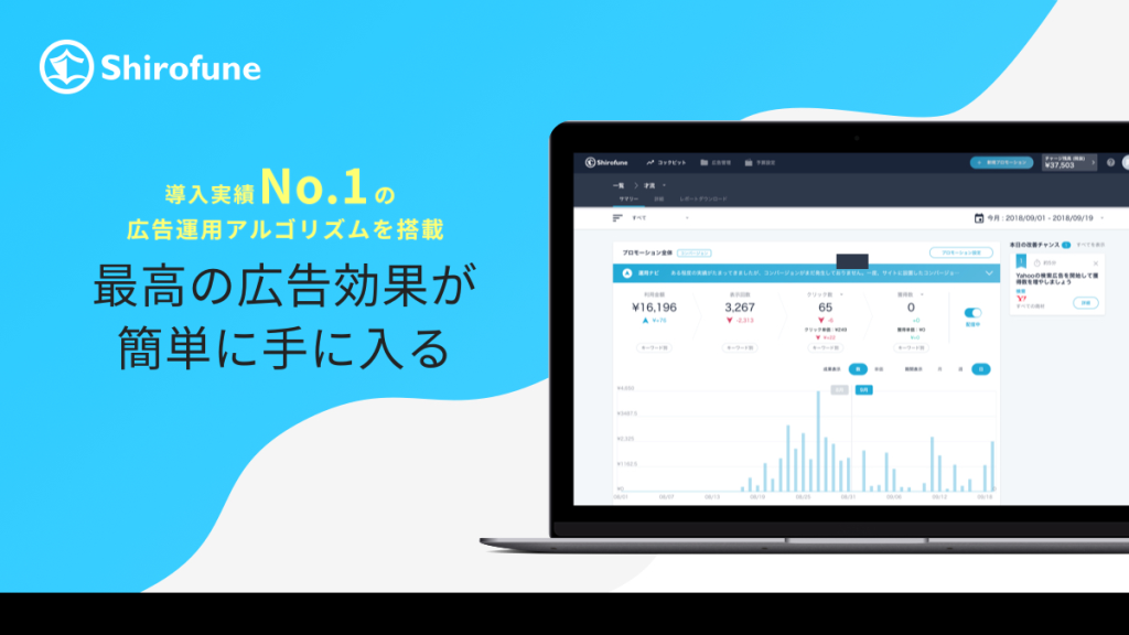Shirofune のサイト画面