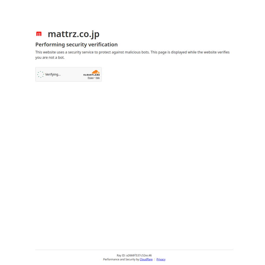 MATTRZ CX(マターズシーエックス) のサイト画面